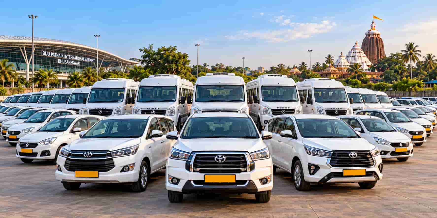 Odisha Taxi — 100+ Own Vehicles Odisha Taxi fleet — 100+ own vehicles including Innova Crysta and Tempo Traveller in Bhubaneswar